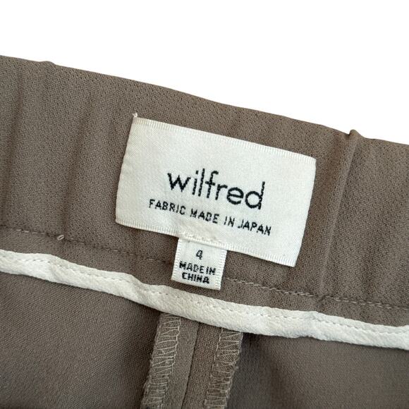 Wilfred Cropped Trouser Pants Taupe Womens size 4 - Picture 3 of 6